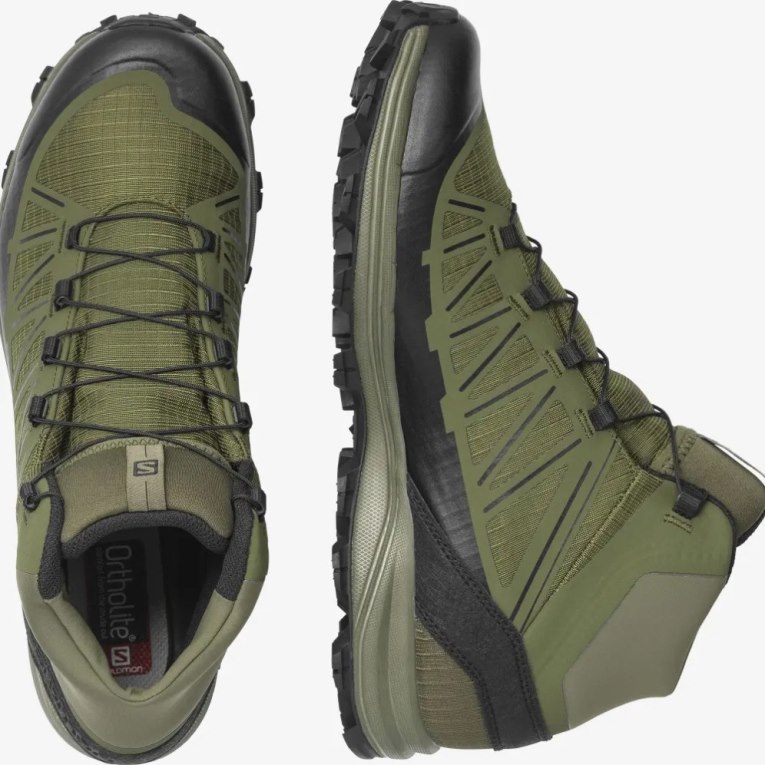 Olive Salomon Speed Assault Men's Tactical Boots | PH 37680F